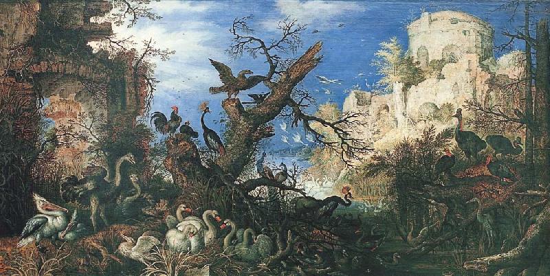 SAVERY, Roelandt Landscape with Birds Germany oil painting art